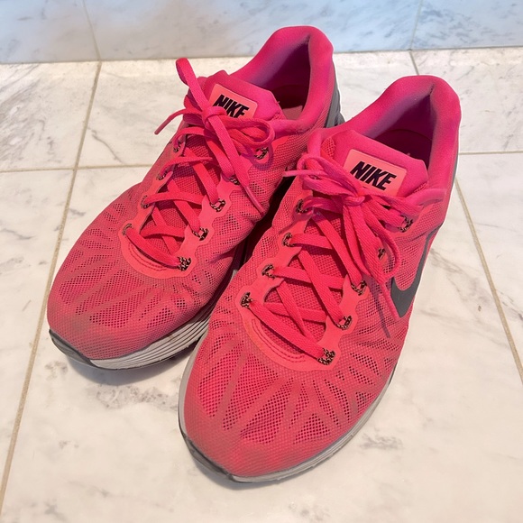 Nike Womens Lunarglide 6 Pink Running Shoes - Picture 2 of 3
